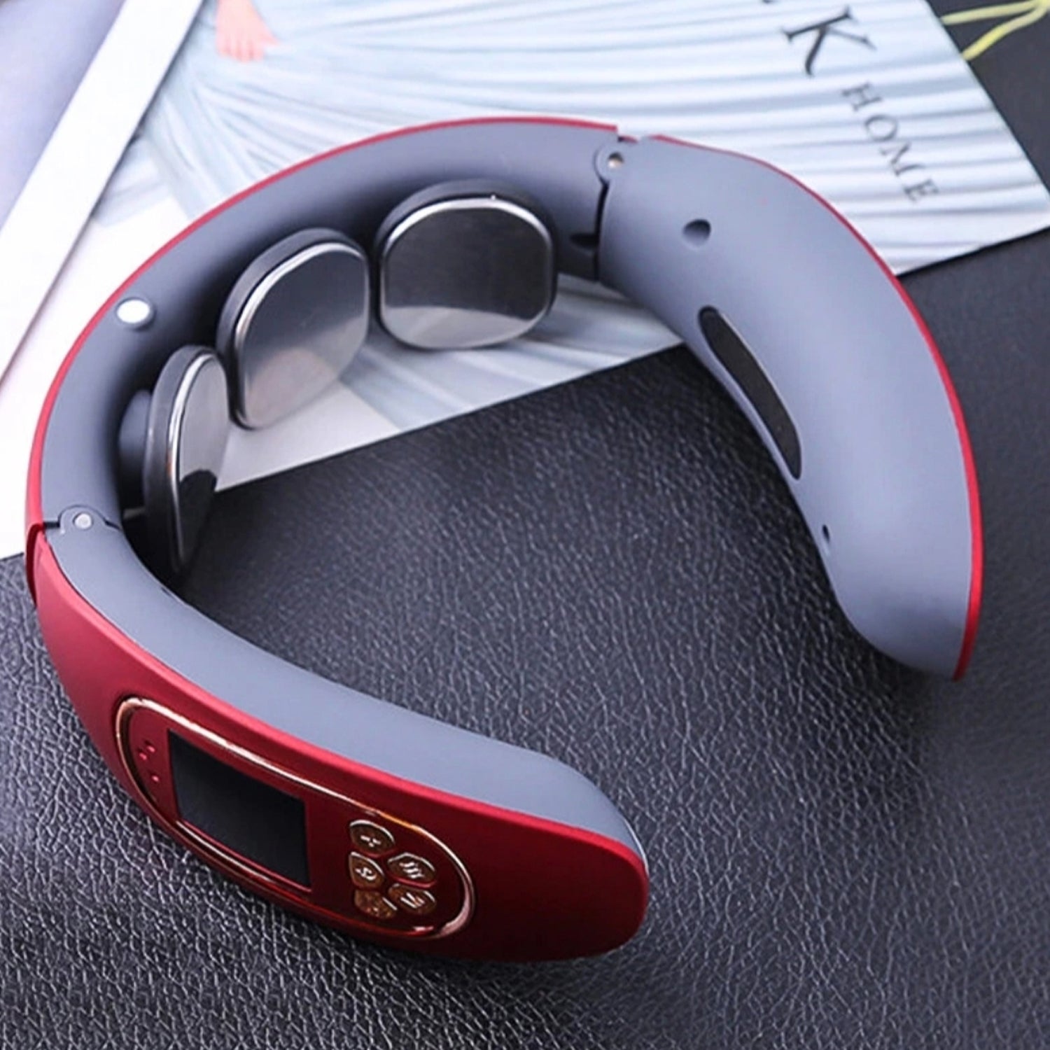 3 Heads Smart Electric Neck And Back Pulse Massager (1 Pc) 3 Heads Smart Electric Neck And Back Pulse Massager (1 Pc)